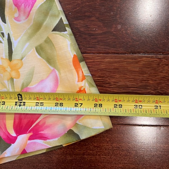 Talbots ladies flared floral spring summer skirt fully lined petite size 4 - Picture 12 of 12